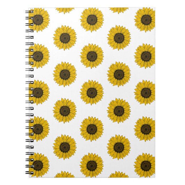 Sunflower Drawing Notebook (Front)