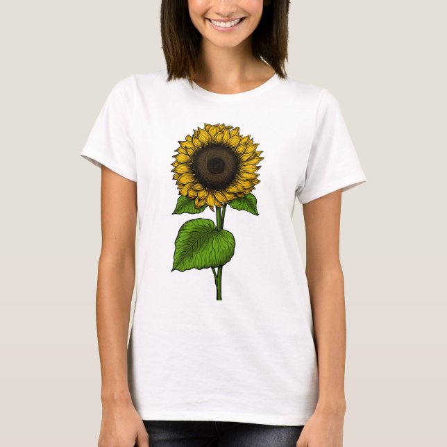 Sunflower drawing tShirt (Front)