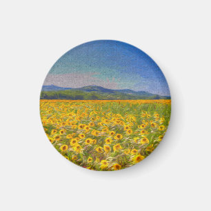 Sunflower Dreams Art Magnet