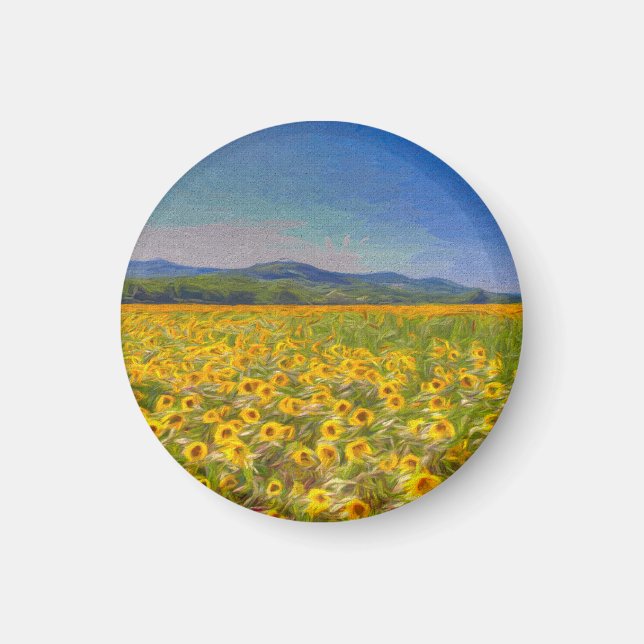 Sunflower Dreams Art Magnet (Front)