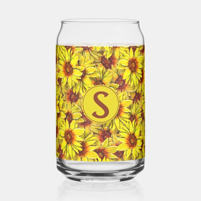 Sunflower Drinking Glass (Gauche)