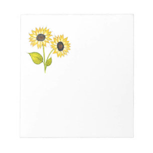 'Sunflower Duet' Notepad