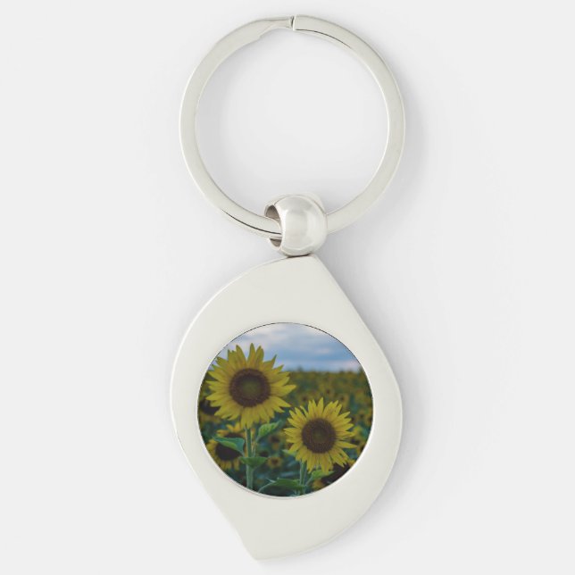Sunflower Duo Close Up Keychain (Front)