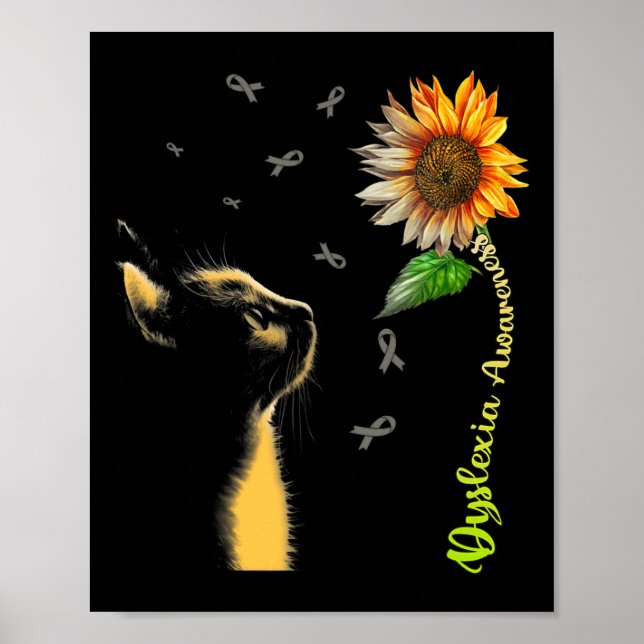 Sunflower Dyslexia Awareness  Poster (Front)