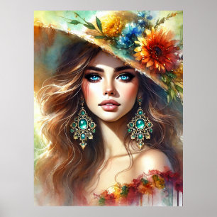Sunflower Elegance Poster