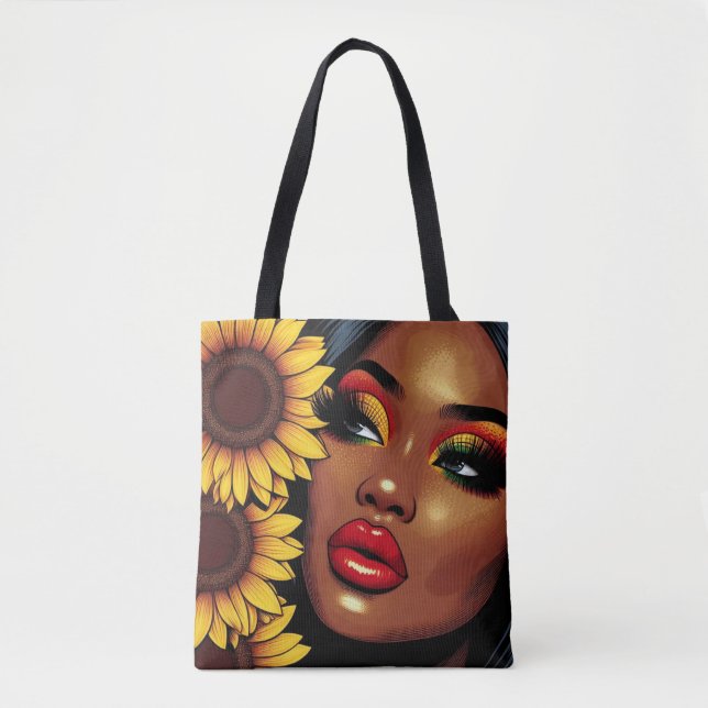Sunflower Elegance Tote Bag (Front)