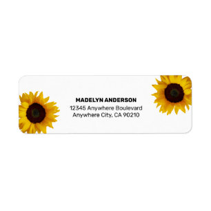 Sunflower Elegant Rustic Country Gold Mariage