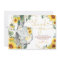 Sunflower Elephant Baby Shower Thank You Card