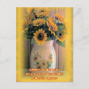 Sunflower Embrace Postcard