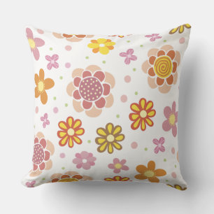 sunflower embroidery pattern throw pillow