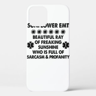 Sunflower EMT Beautiful Ray Of Freaking Sunshine iPhone 12 Case