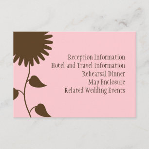 Sunflower Enclosure Card on Pink