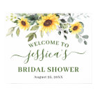 Sunflower Eucalyptus BRIDAL SHOWER Welcome Sign