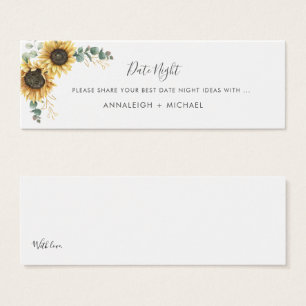 Sunflower Eucalyptus Floral Wedding Date Night