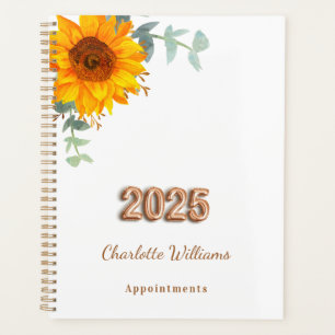 Sunflower eucalyptus greenery monogram 2022