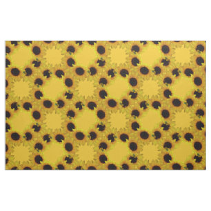 Sunflower Fabric Sunflower Fabric Cotton or Poly
