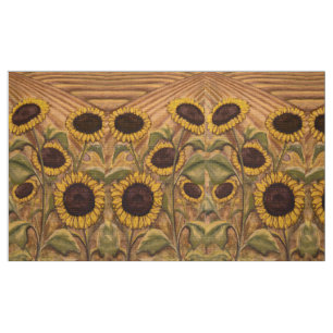 Sunflower Fabric Sunflower Fabric Cotton or Poly
