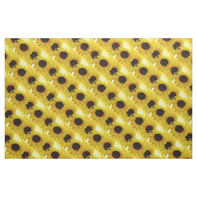 Sunflower Fabric Sunflower Fabric Cotton or Poly (Fat Quarter)