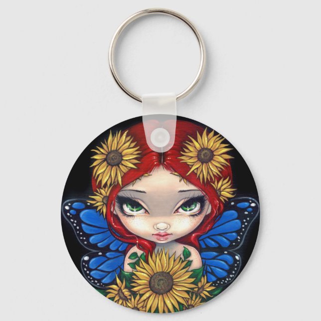 "Sunflower Fairy" Keychain (Front)