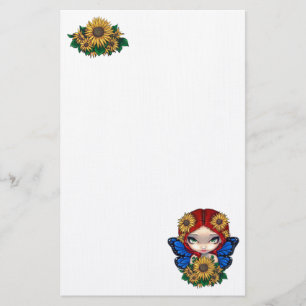 Sunflower Fairy Stationery