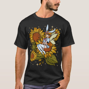 Sunflower Fairy Sunflowers Mystical Cute Pixies T-Shirt