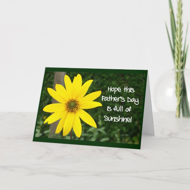Sunflower Father's Day Card (Front)