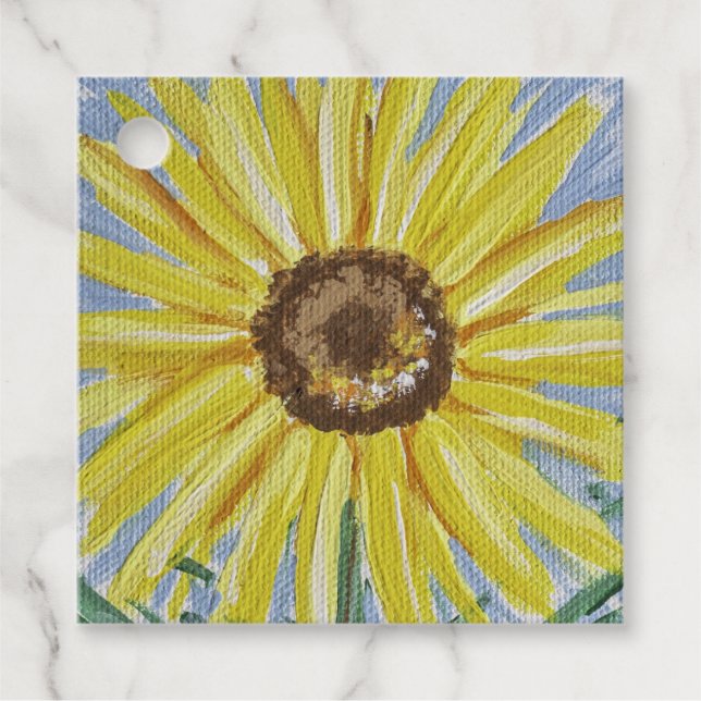 Sunflower Favour Tags (Front)