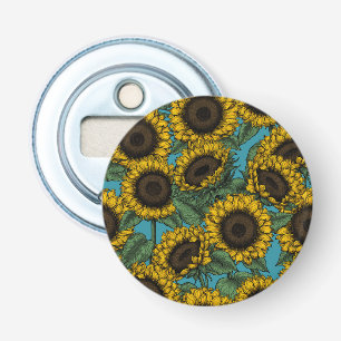 Sunflower field bottle opener