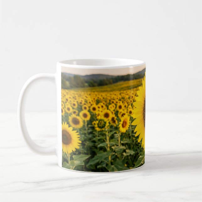 Sunflower Field Coffee Mug (Left)