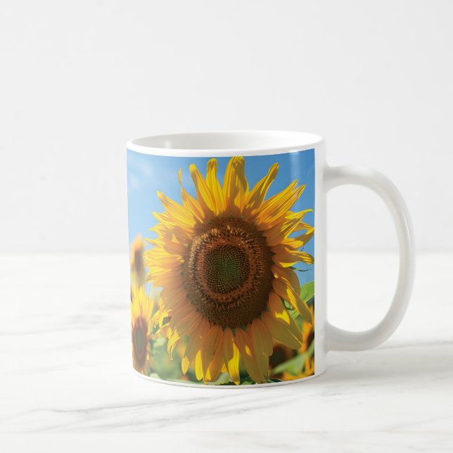 Sunflower field  coffee mug (Right)