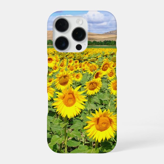 Sunflower field iPhone case (Back)