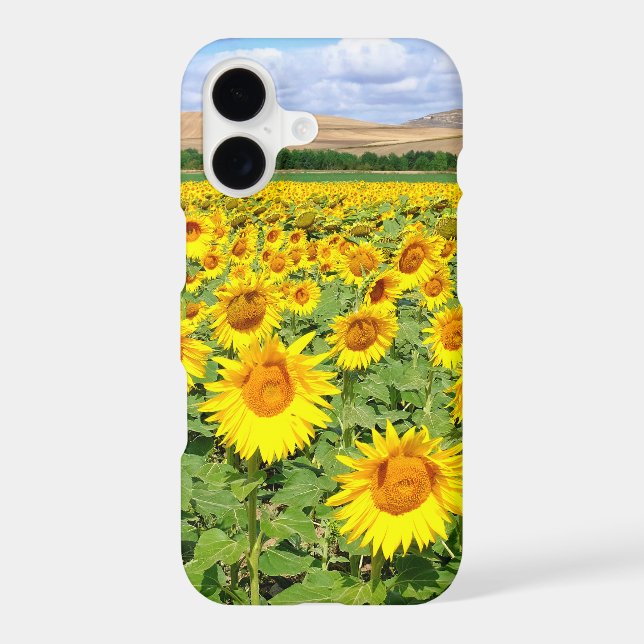 Sunflower field iPhone case (Back)