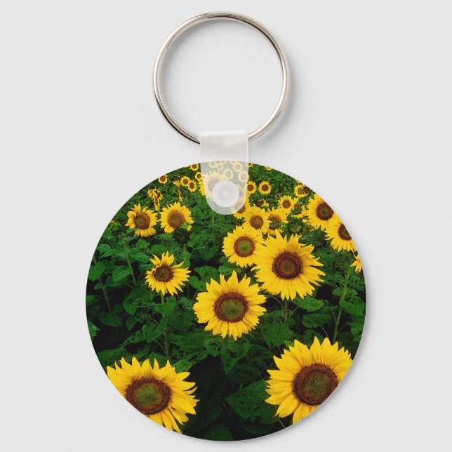 Sunflower Field Keychain (Front)