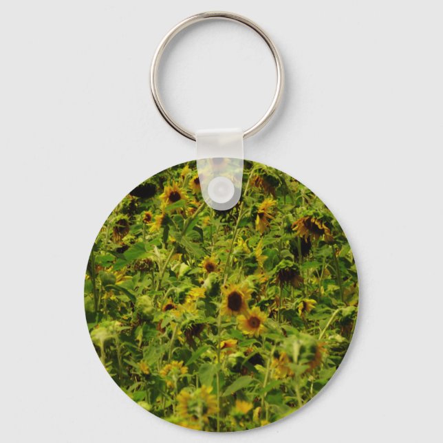 Sunflower field keychain (Front)
