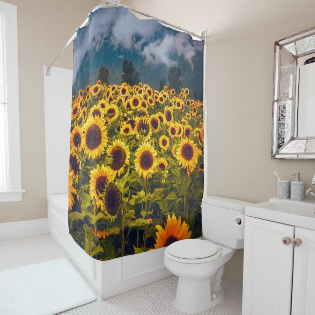 Sunflower Field Landscape Flowers Yellow (In Situ)