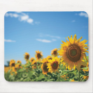 Sunflower field mouse pad