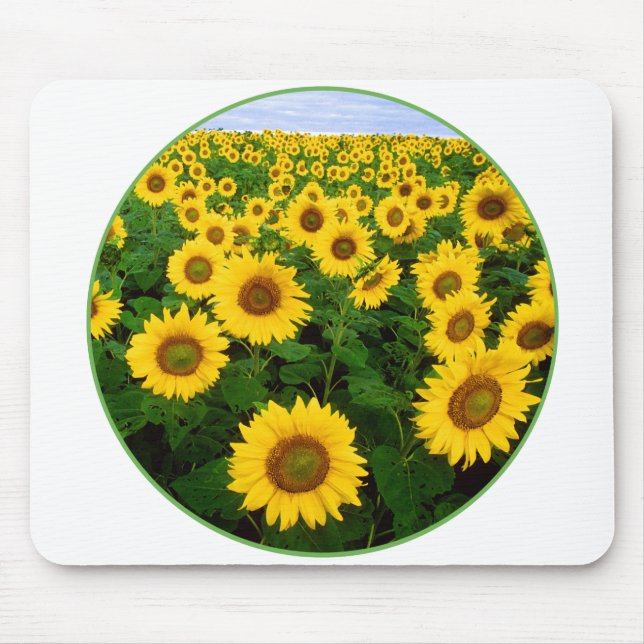 Sunflower Field Mouse Pad (Front)