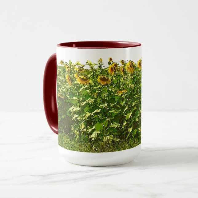 SUNFLOWER FIELD MUG (Front Left)