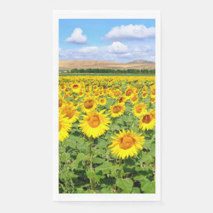 Sunflower field napkin