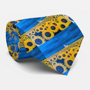 Sunflower Field Painting by Alfred Fox Tie