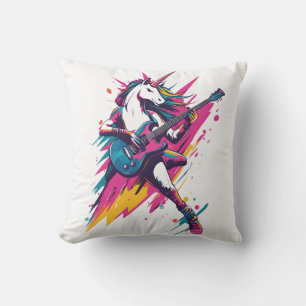 Sunflower Field Unicorn (5) Throw Pillow