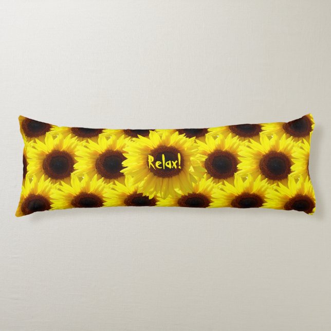 Sunflower Fields - Body Pillow (Front)