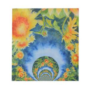 Sunflower Fields Forever Notepad