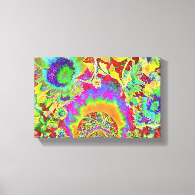 Sunflower Fields forever - orange Canvas Print (Front)