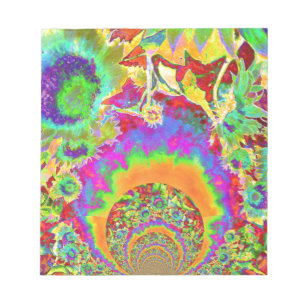 Sunflower Fields Forever - orange Notepad