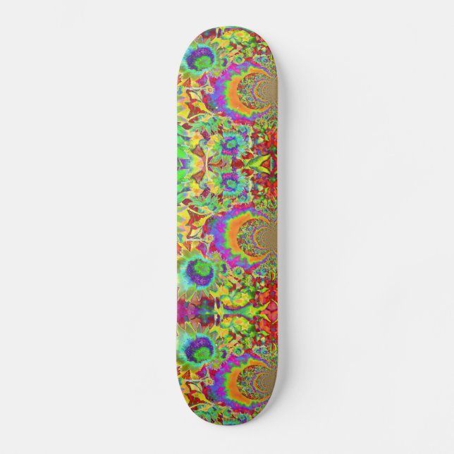 Sunflower Fields forever -orange Skateboard (Front)