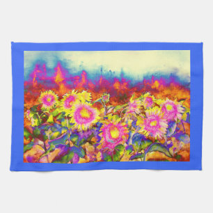 Sunflower Fields Kitchen Towel