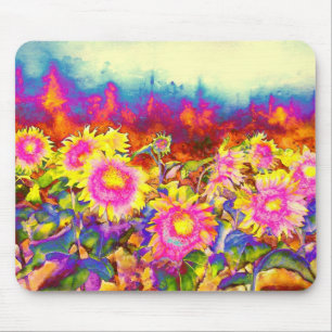 Sunflower Fields Mouse Pad