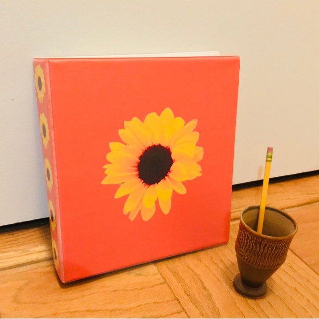Sunflower Fiesta Yellow Orange Binder (Creator Uploaded)
