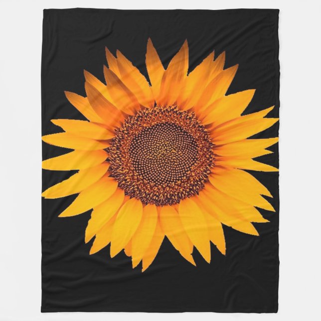 Sunflower Fleece Blanket (Front)